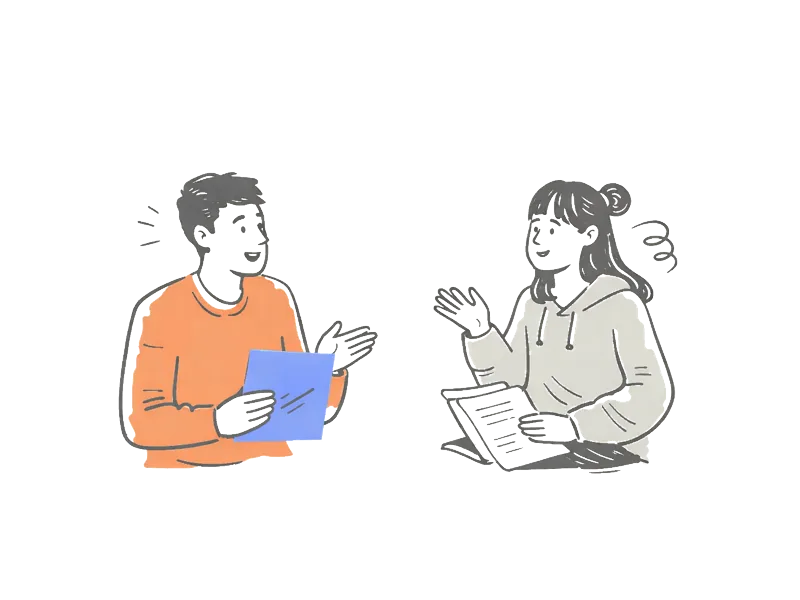 Client consulting with certified translation specialist about official documents