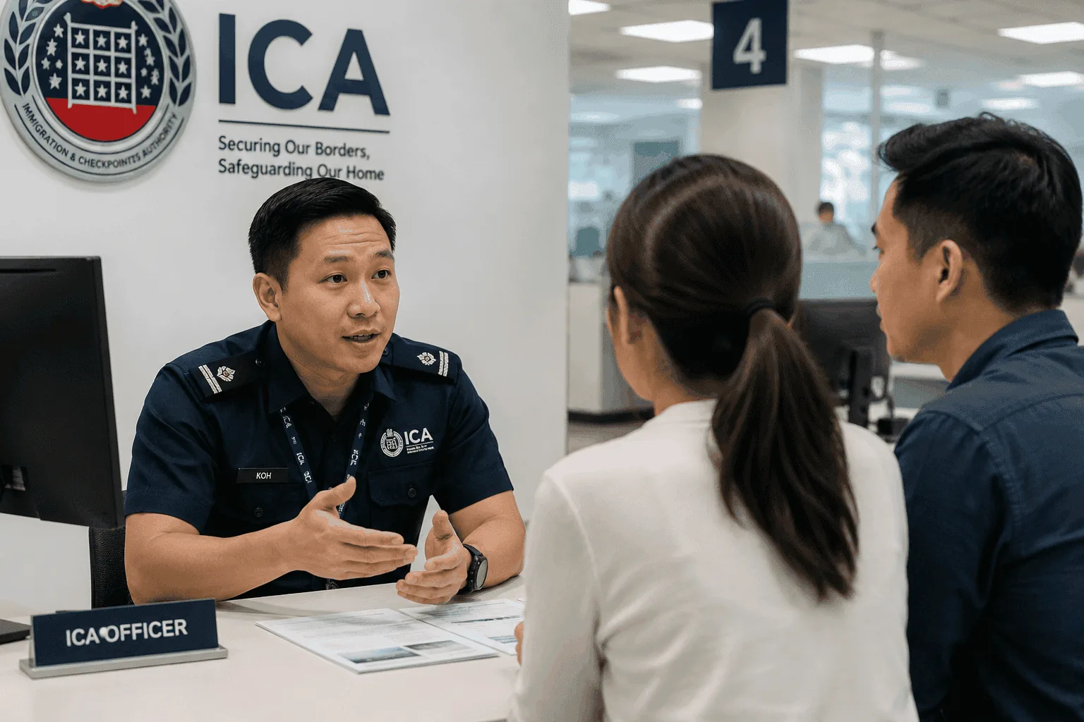 ICA Building entrance in Singapore for official document submission requirements